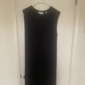 Women's Like New Vince Navy Blue Cotton Shift Midi Dress Size L